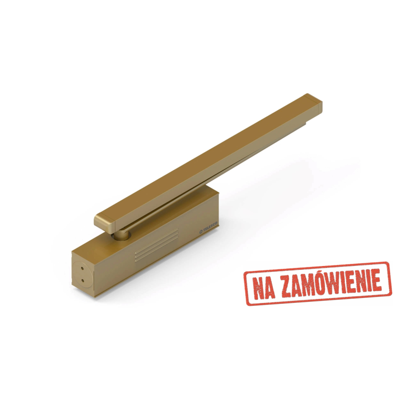 Samozamykacz Telesco PRO 6559T.PL EN2-5 z szyną ślizgową z blokadą srebrny